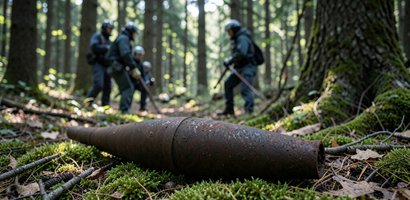 В лесу под Колюбакино обезвредили снаряд времен войны В лесу под Колюбакино обезвредили снаряд времен войны