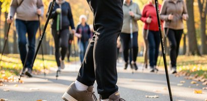 Жителей Тучкова обучили технике скандинавской ходьбы Жителей Тучкова обучили технике скандинавской ходьбы