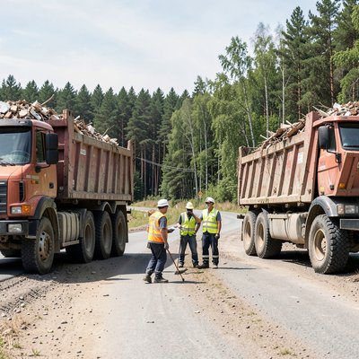 В Рузском округе пресекли незаконную перевозку 40 кубометров стройотходов