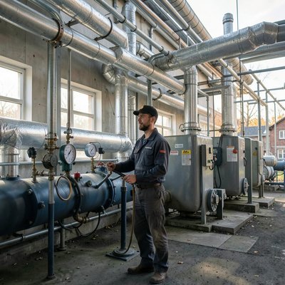 В Колюбакино начали пробные топки котельных