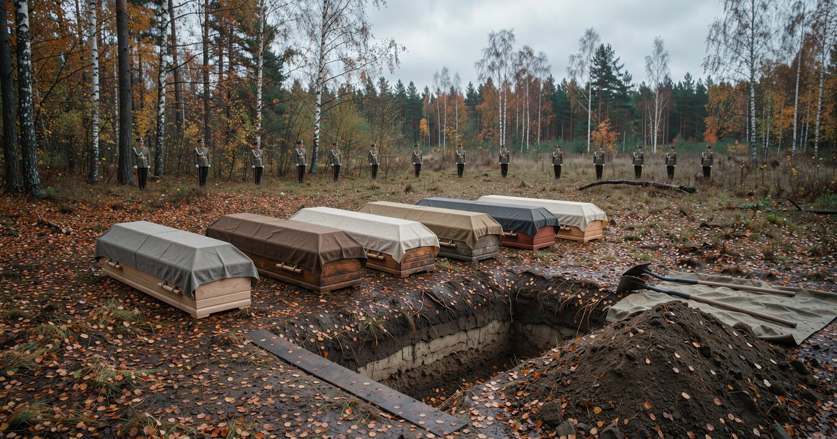 В Колюбакино с воинскими почестями перезахоронили семерых бойцов Красной Армии