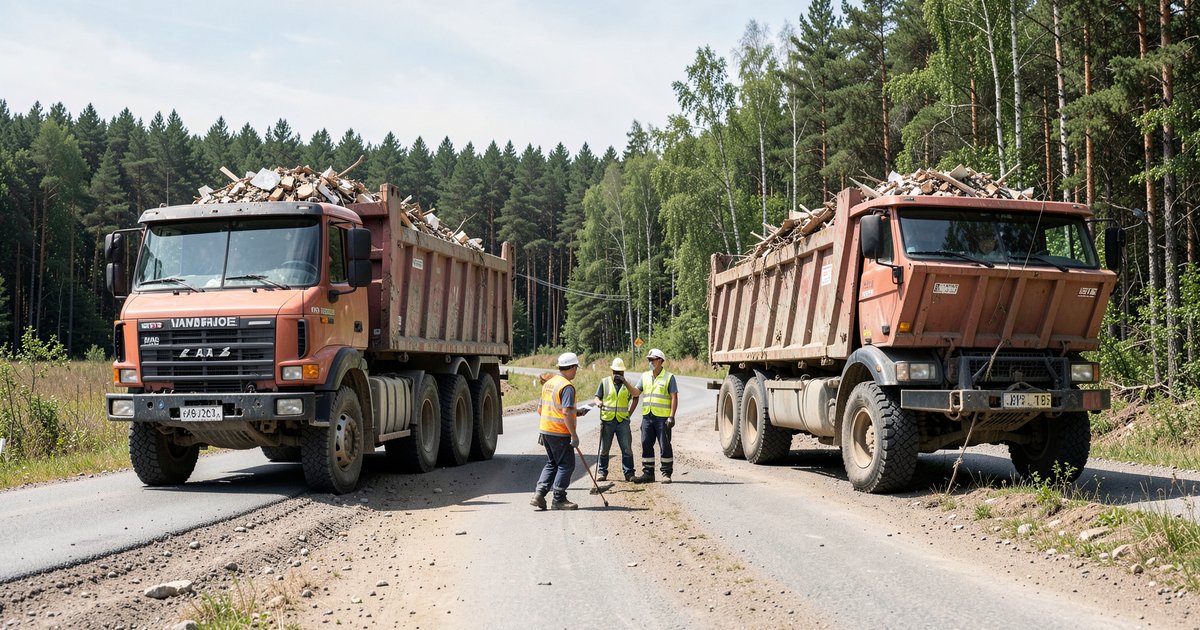 В Рузском округе пресекли незаконную перевозку 40 кубометров стройотходов