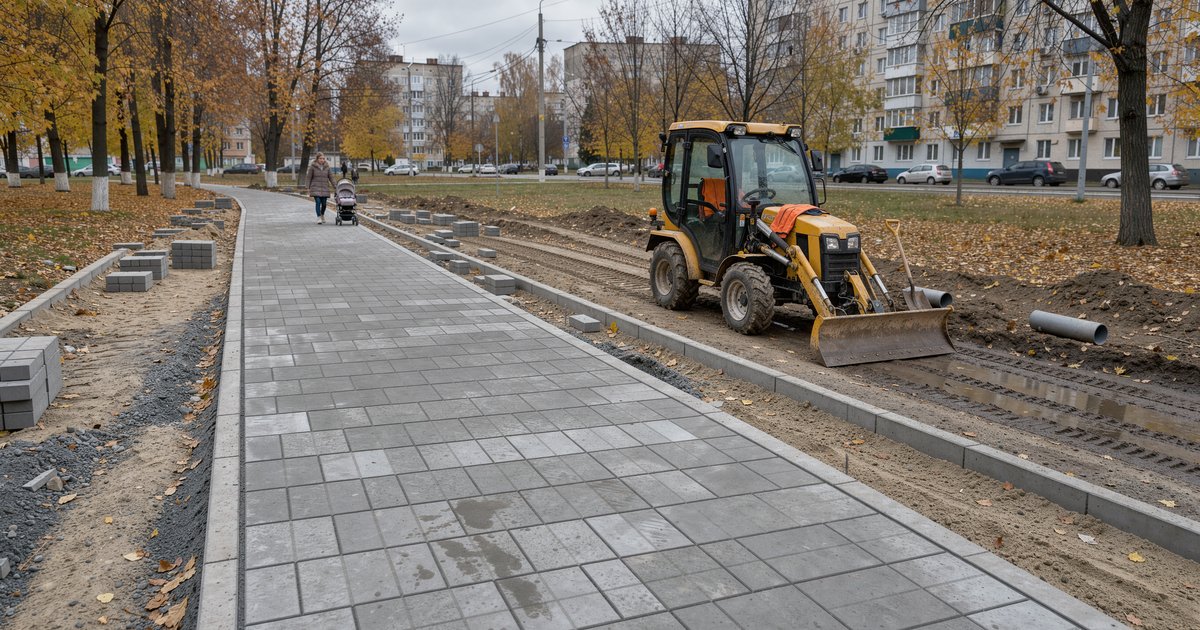 В Рузе и Старой Рузе обновляют пешеходные дорожки